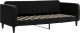 vidaXL Sofa z funkcją spania, czarna, 80x200 cm, obita aksamitem 2