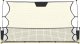 vidaXL Rebounder piłkarski, czarno-żółty, 183x85x120 cm, poliester 2