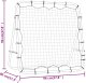 vidaXL Regulowany rebounder piłkarski, 96x80x96 cm, stali i PE 6