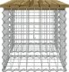 vidaXL Ławka ogrodowa z gabionem, 103x44x42 cm, impregnowana sosna 3