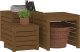 vidaXL 3-cz. zestaw skrzyń ogrodowych, miodowy brąz, drewno sosnowe 4