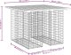 vidaXL Ławka ogrodowa z gabionem, 100x102x72 cm, lite drewno sosnowe 8