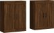 vidaXL Wiszące szafki, 2 szt., brązowy dąb, materiał drewnopochodny 2