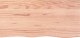 vidaXL Blat do łazienki, jasnobrązowy, 100x50x(2-4) cm, lite drewno 3