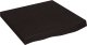 vidaXL Blat do łazienki, ciemnobrązowy, 60x60x(2-6) cm, lite drewno 2