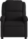 vidaXL Rozkładany fotel masujący, czarny, obity tkaniną 4