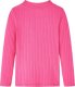 vidaXL Koszulka dziecięca z długimi rękawami, prążkowana, jaskrawy róż, 116 2