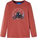 vidaXL Koszulka dziecięca z długimi rękawami, henna, 128 1
