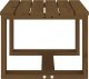 vidaXL Stolik ogrodowy, miodowy, 40x38x28,5 cm, lite drewno sosnowe 3