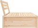 vidaXL Sofa środkowa do ogrodu, 120x80 cm, lite drewno sosnowe 4