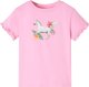 vidaXL Koszulka dziecięca z krótkimi rękawami, jaskrawy róż, 140 1