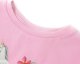 vidaXL Koszulka dziecięca z krótkimi rękawami, jaskrawy róż, 140 3