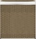 vidaXL Kosz na pranie z 2 komorami, 53x35x57 cm, polirattan 3