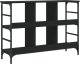 vidaXL Szafka, czarna, 102x32x73,5 cm, materiał drewnopochodny 6