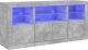 vidaXL Szafka z oświetleniem LED, szarość betonu, 142,5x37x67 cm 2