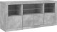 vidaXL Szafka z oświetleniem LED, szarość betonu, 142,5x37x67 cm 5