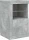 vidaXL Szafka z oświetleniem LED, szarość betonu, 142,5x37x67 cm 9