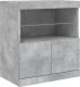 vidaXL Szafka z oświetleniem LED, szarość betonu, 142,5x37x67 cm 10
