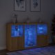 vidaXL Szafka z oświetleniem LED, dąb sonoma, 181,5x37x100 cm 5