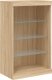 vidaXL Szafka z oświetleniem LED, dąb sonoma, 181,5x37x100 cm 9