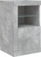 vidaXL Szafka z oświetleniem LED, szarość betonu, 163x37x67 cm 9
