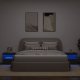 vidaXL Szafki nocne z oświetleniem LED, 2 szt., czarne, 50x40x45 cm 2