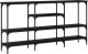 vidaXL Stolik konsolowy, czarny, 160x29x80 cm 6