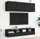 vidaXL Ścienne szafki TV, 2 szt., czarne, 40x30x30 cm 4