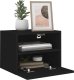 vidaXL Ścienne szafki TV, 2 szt., czarne, 40x30x30 cm 5