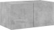 vidaXL Ścienna szafka TV z LED, szarość betonu, 60x35x31 cm 7