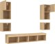 vidaXL 8-częściowy zestaw mebli TV z LED, dąb sonoma 5