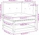 vidaXL Ogrodowa sofa narożna z poduszkami, lite drewno daglezjowe 9