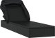 vidaXL Leżak ze składanym dachem, czarny, 213x63x97 cm, polirattan 3
