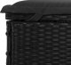 vidaXL Leżak ze składanym dachem, czarny, 213x63x97 cm, polirattan 10