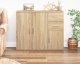 vidaXL Szafka, dąb sonoma, 91x29,5x75 cm 1