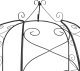 vidaXL Pergola ogrodowa, czarna, 180x255 cm, stalowa 4