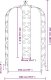 vidaXL Pergola ogrodowa, czarna, 180x255 cm, stalowa 7