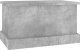 vidaXL Skrzynia, szarość betonu, 50x30x28 cm, materiał drewnopochodny 4