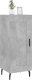 vidaXL Szafka, szarość betonu, 34,5x34x90 cm 3