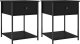 vidaXL Stoliki nocne, 2 szt., czarne, 44x45x58 cm 2