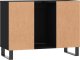 vidaXL Szafka łazienkowa, czarna, 80x33x60 cm, materiał drewnopochodny 7
