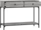 vidaXL Stolik konsolowy, szary dąb sonoma, 100x34,5x75 cm 8