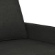 vidaXL Sofa 2-osobowa, czarna, 120 cm, tapicerowana tkaniną 6
