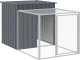 vidaXL Kurnik z wybiegiem, antracytowy, 110x201x110 cm, stal 1