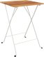 vidaXL Składany stolik bistro, 55x54x71 cm, drewno akacjowe i stal 2