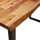vidaXL Stolik konsolowy, 110x35x80 cm, lite drewno akacjowe 6