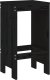 vidaXL Stołki barowe, 2 szt., czarne, 40x36x75 cm, drewno sosnowe 6