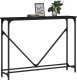 vidaXL Stolik konsolowy, czarny, 102x22,5x75 cm 3