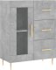 vidaXL Witrynka, szarość betonu 69,5x34x180 cm materiał drewnopochodny 7