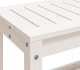 vidaXL Ławka ogrodowa, biała, 82,5x35x45 cm, lite drewno sosnowe 6